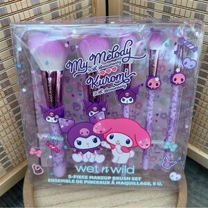 Wet n Wild My Melody & Kuromi 5 Piece Makeup Brush Set NEW